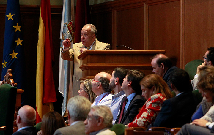 José Carro en la inauguración del I Encontro Mundial de Médicos Galegos