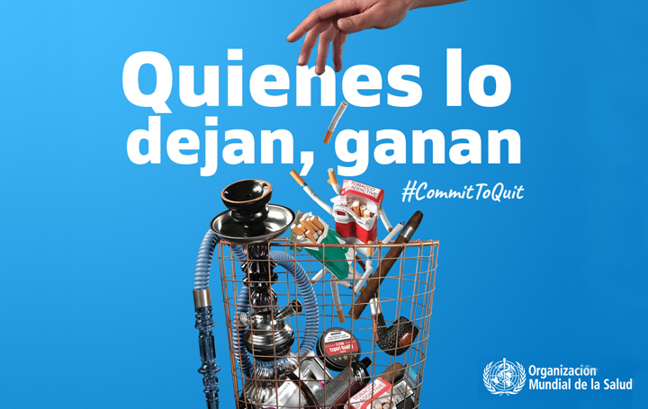 Cartel de la OMS para el Día Mundial sin Tabaco