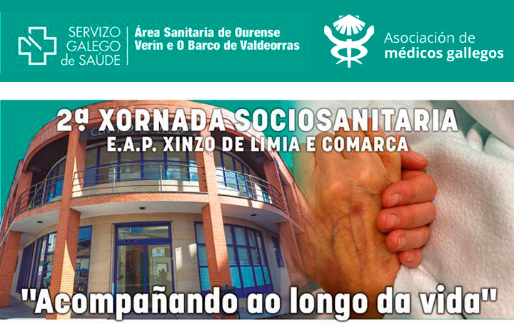 Cartel anunciador de la 2ª Xornada Sociosanitaria.