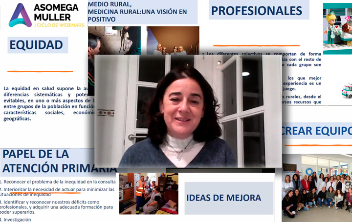 Cristina Margusino, ponente en el último webinar de Asomega Muller