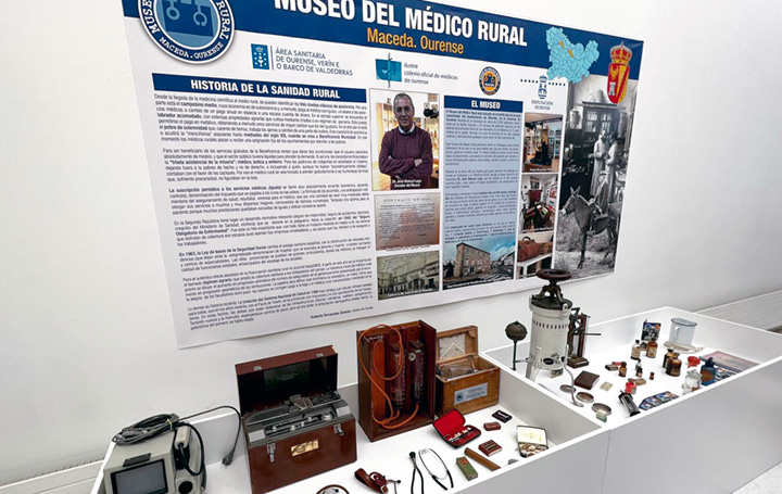 Material del Museo do Médico Rural expuesto en las V Jornadas de Medicina Rural.