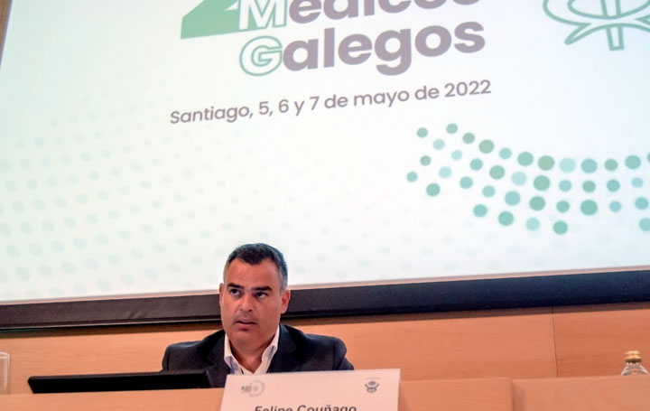 Felipe Couñago fue coordinador de una de las mesas del II Encontro Mundial de Médicos Galegos.