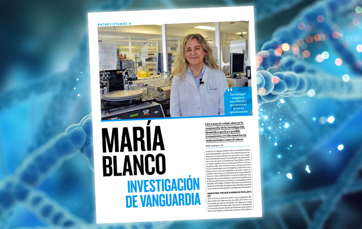 Entrevista a María Blanco Prieto en la revista de La Región de Orense.