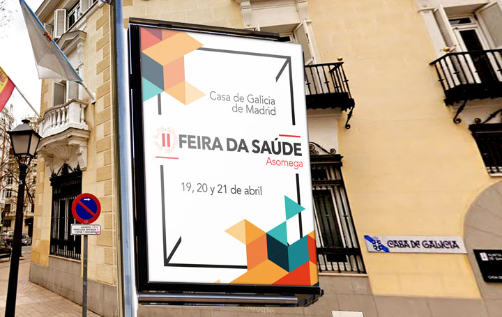 La II Feira da Saúde de Asomega se celebrará en la Casa de Galicia de Madrid en abril de 2023.