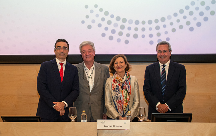 Marisa Crespo, uno de los participantes en el coloquio del II Encontro Mundial de Médicos Galegos. 