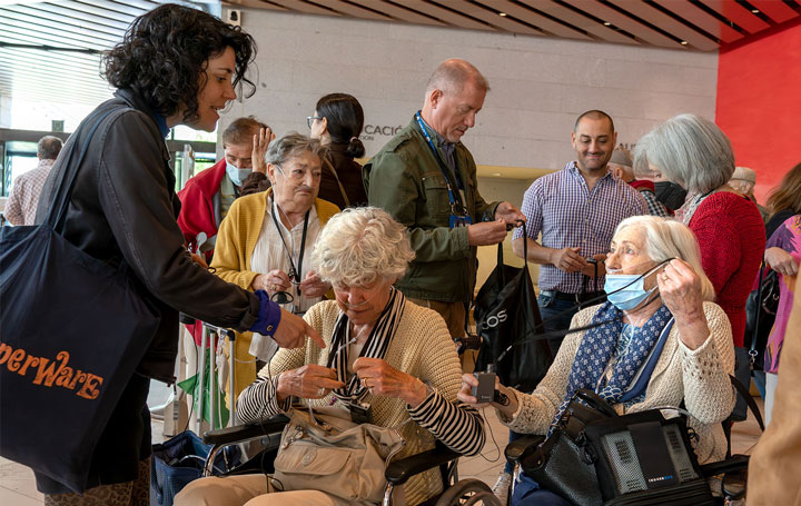 Participantes en la visita al Museo del Prado organizada por AirLiquide para enfermos respiratorios.