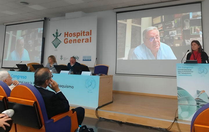 Intervención de Julio Ancochea, presidente de Asomega, en la Asamblea del Comité Nacional de Prevención del Tabaquismo que se celebró a continuación del XV Congreso de la entidad.