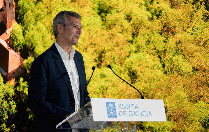 Alfonso Rueda en el acto de Galicia Calidade.
