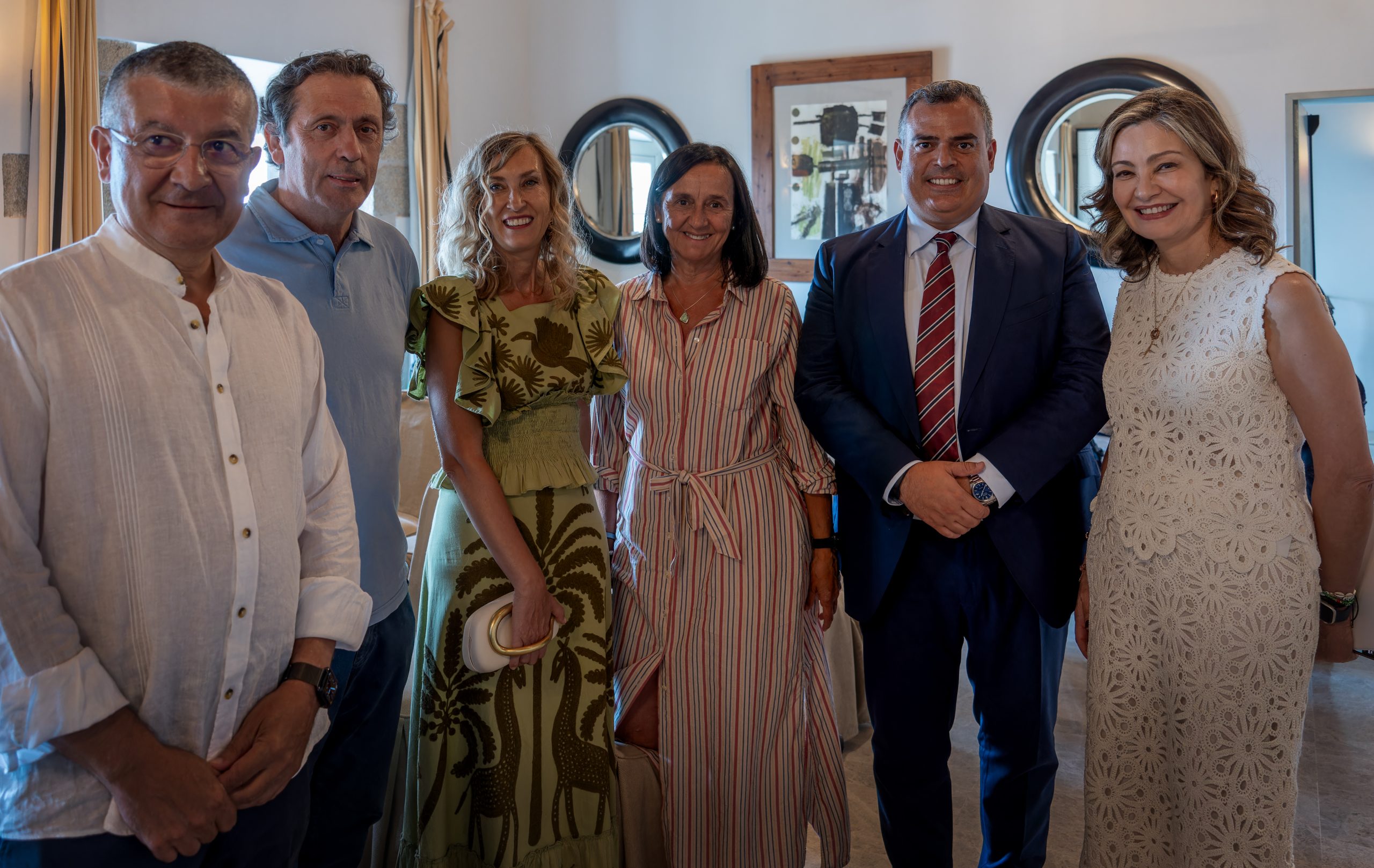 Rafael López, Luis Paz Ares, Feli Rodríguez, Pilar Mazón, Felipe Couñago e Inmaculada Ramos.