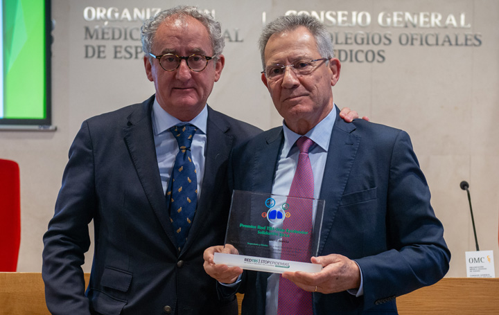 Tomás Cobo, presidente del CGCOM, y Javier Senent.