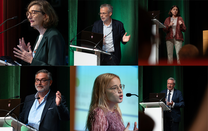 Arriba: Marisa Crespo, Alberto Fernández-Villar, Cristina Margusino. Debajo: Lorenzo Armenteros, Ana Arias y José María Suárez Quintanilla.
