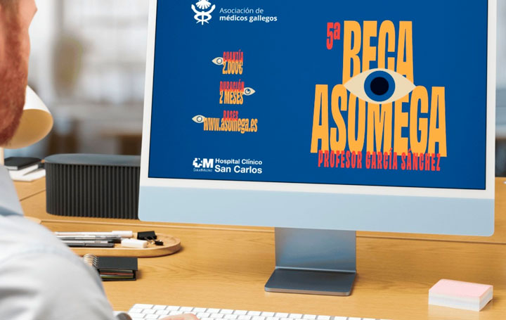 Pincha sobre la imagen para acceder a las bases de esta V Edición de la Beca Asomega de Oftalmología "Profesor García Sánchez".