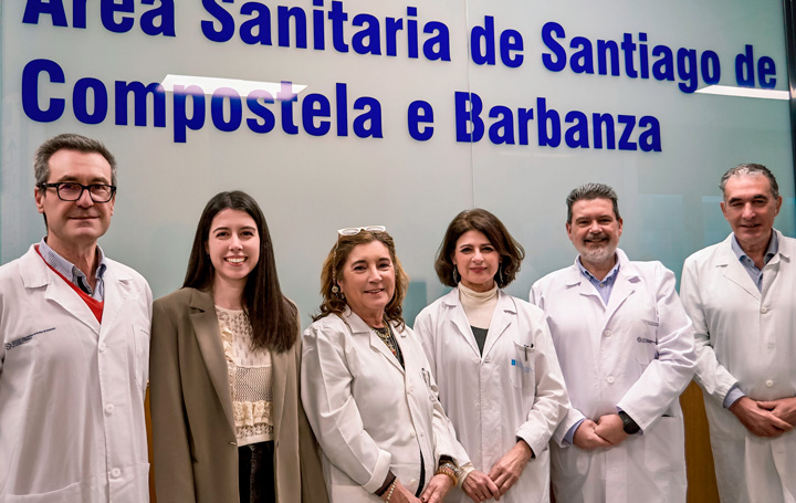 Francisco Gude, Cristina Cambeses, Rosaura-Leis, Mar Calvo, Alfonso J. Benítez y-Juan Sánchez Castro.