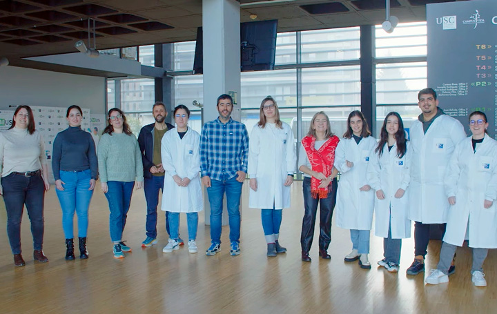 Equipo de trabajo de María José Alonso y Pablo Aguiar implicado en esta investigación sobre el glioblastoma.